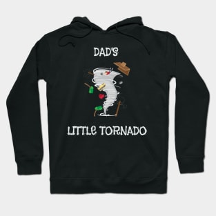 Cute Dad's Little Tornado Kids Hoodie